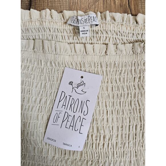 Patrons Of Peace La Cruz Maxi Dress Women's Size S NWT Cottage Bohemian Peasant - Picture 5 of 9